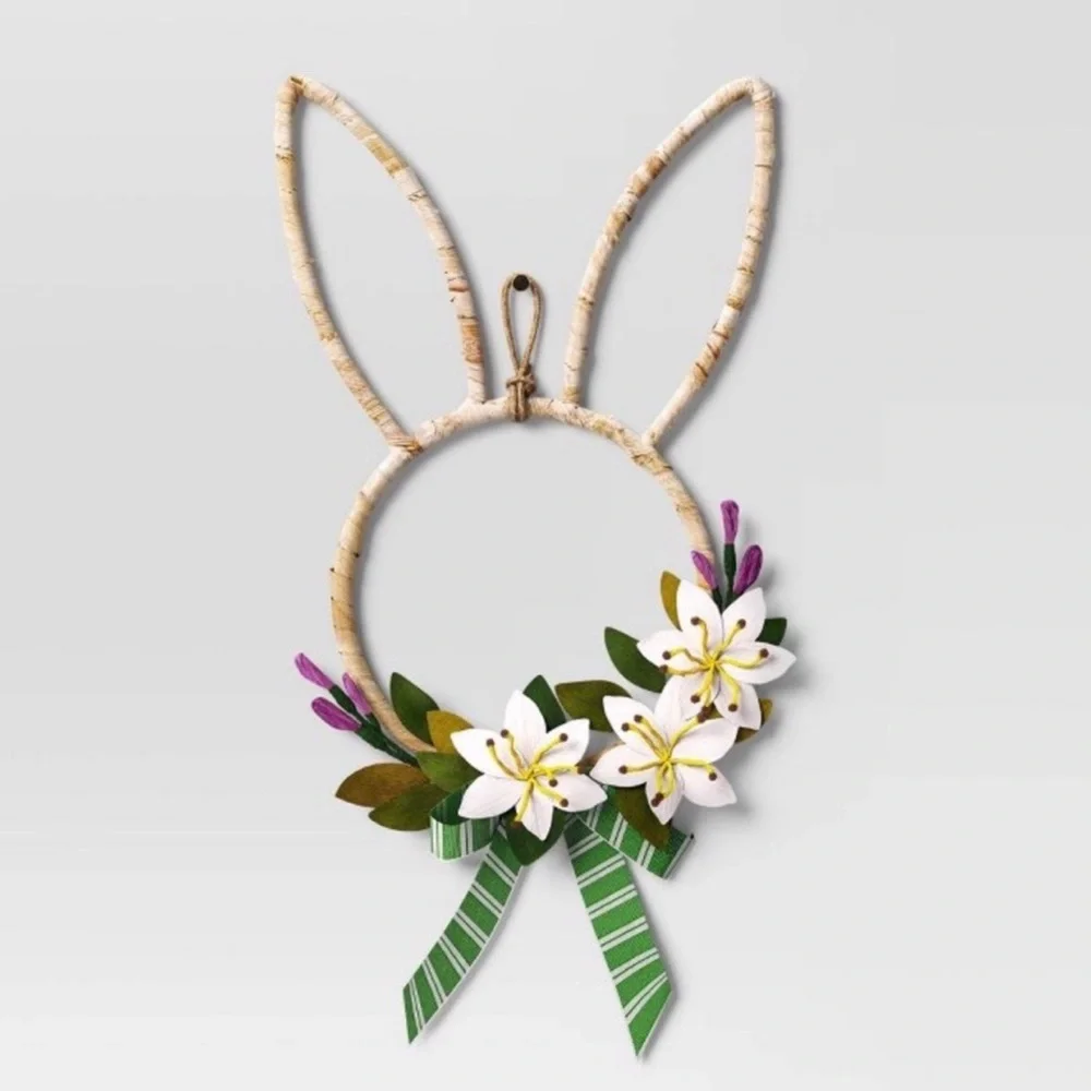 Threshold Easter bunny decorative wreath